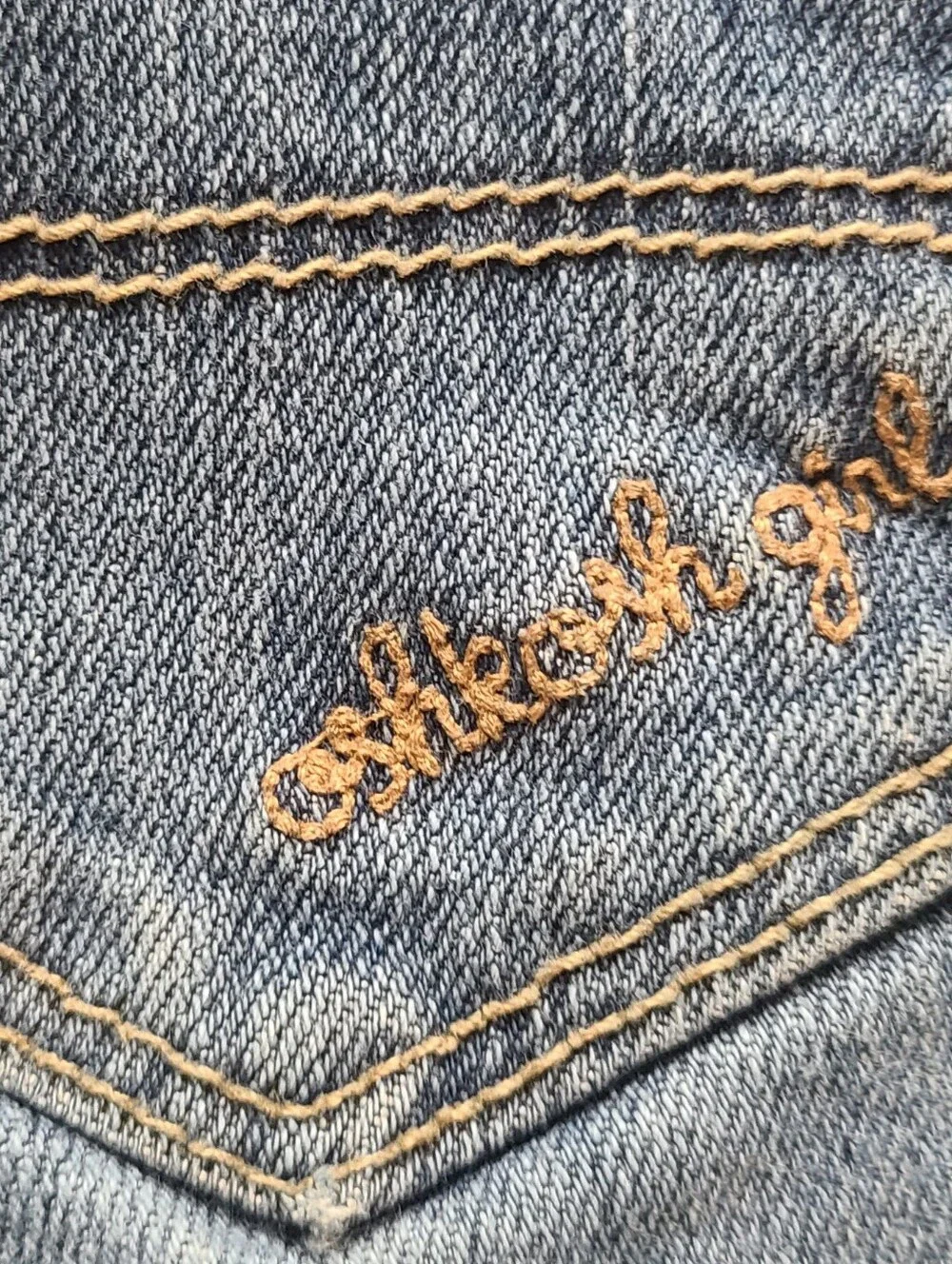 OshKosh B'gosh Bootcut Jeans Girls Size 5 Regular Blue Stretch Denim